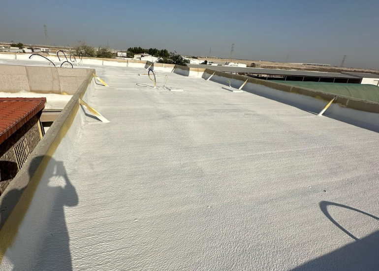 Foam roof insulation