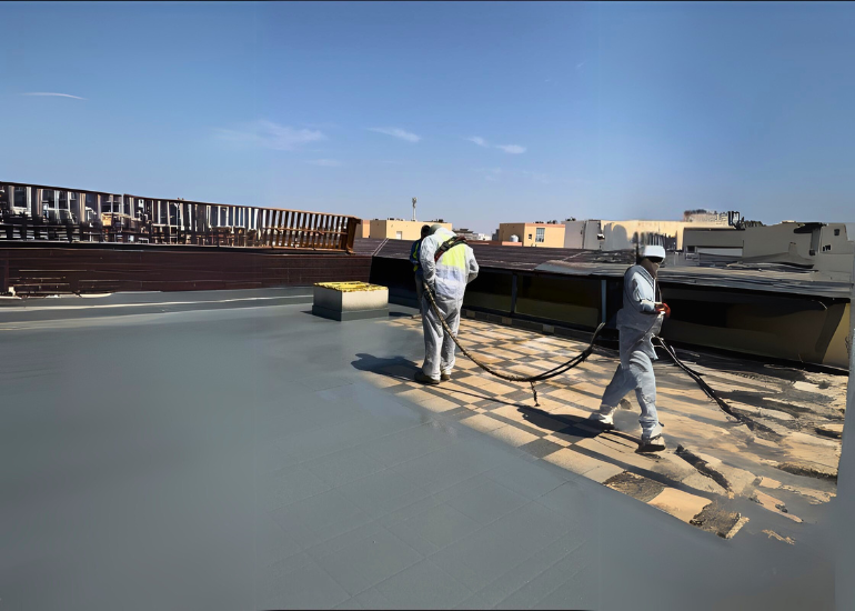 Villa Roof Insulation with Waterproof Polyurea Coating