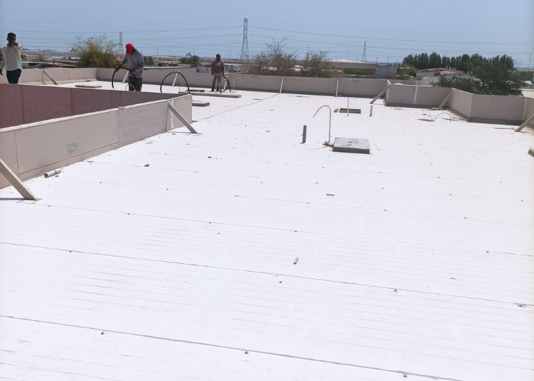 Foam roof insulation