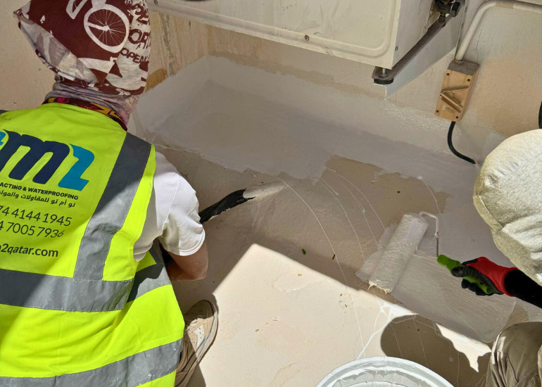 Roof Insulation with PU Coating in Al Markhiya – 10-Year Waterproof Warranty